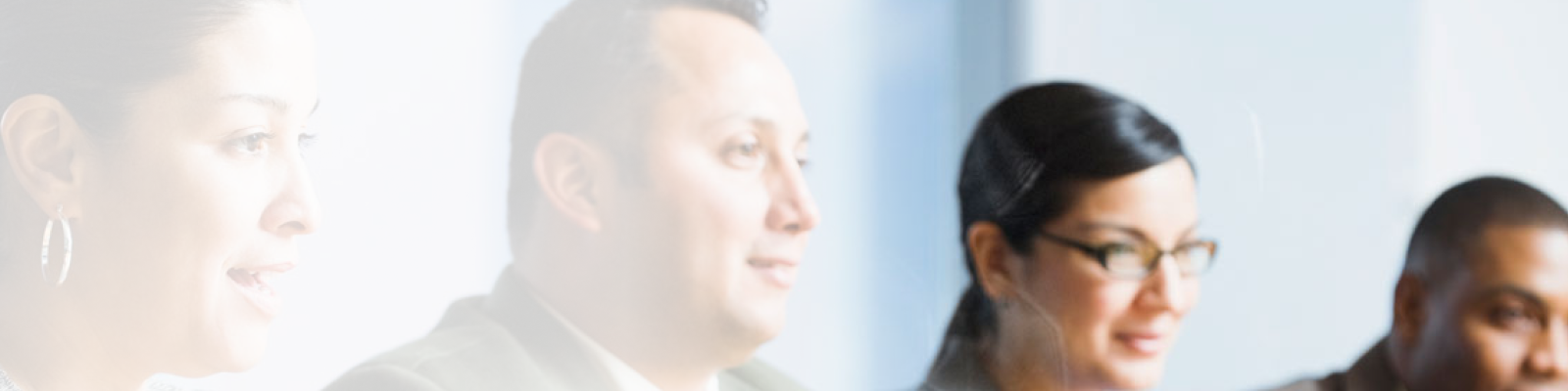 A close up of a group of professionals meeting.